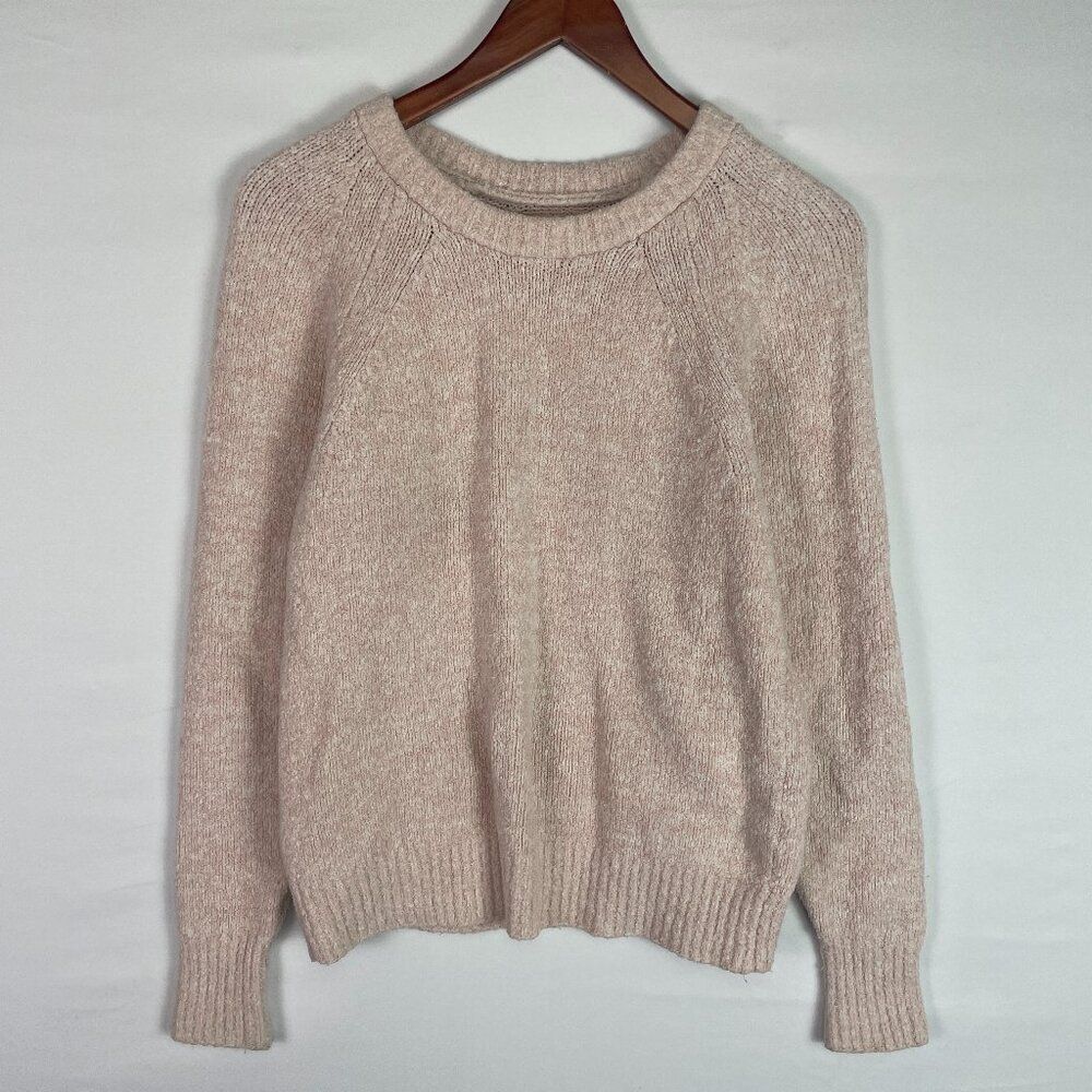 La Vie Rebecca Taylor Long Sleeve Knit Cotton Wool Blend Crewneck Sweater S